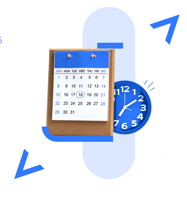 Calendar and Clock Illustration